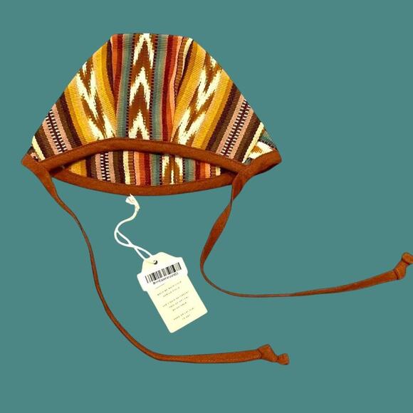 Wildbird + Nena & Co Esperanza Brimmed Bonnet 0-3 Months Cinnamon Rust - Picture 1 of 5